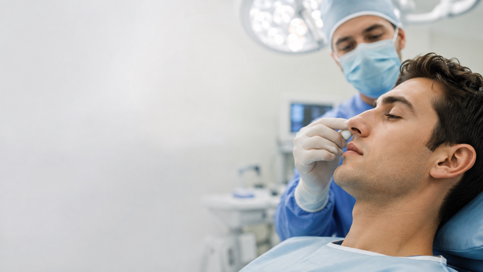 Rinoplastika — priprava pacienta na estetsko-funkcijski poseg nosu